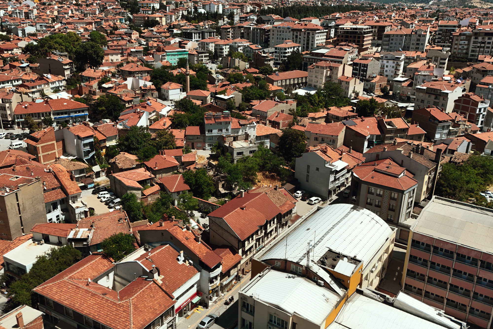 Scenic view of the Tavsanli region landscape